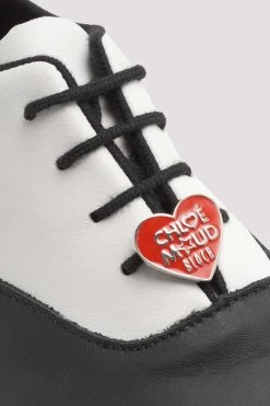 Outlet 👏 BLOCHSTORE-US Ladies Chloe And Maud Tap Shoes Black White Leather ✨ -Adultes Dance Store scYojytg